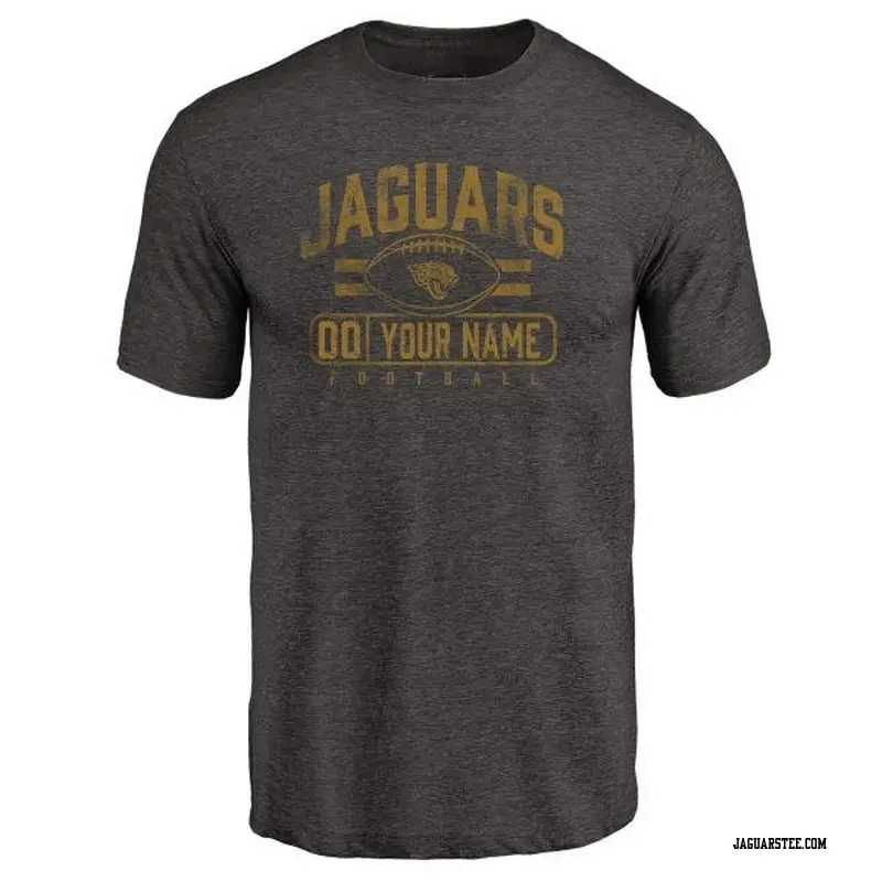 Youth Jacksonville Jaguars ＃00 Custom Black Flanker T-Shirt