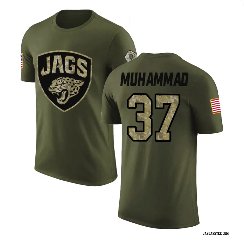 Youth Jacksonville Jaguars ＃37 Jabbar Muhammad Olive Salute to Service T-Shirt