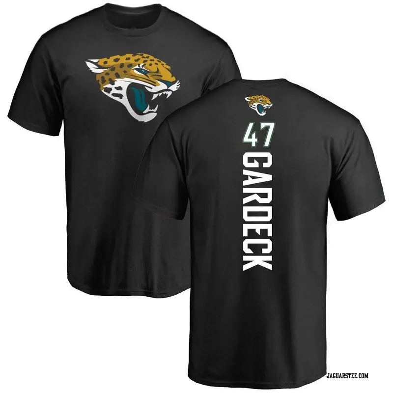 Youth Jacksonville Jaguars ＃47 Dennis Gardeck Black Backer T-Shirt